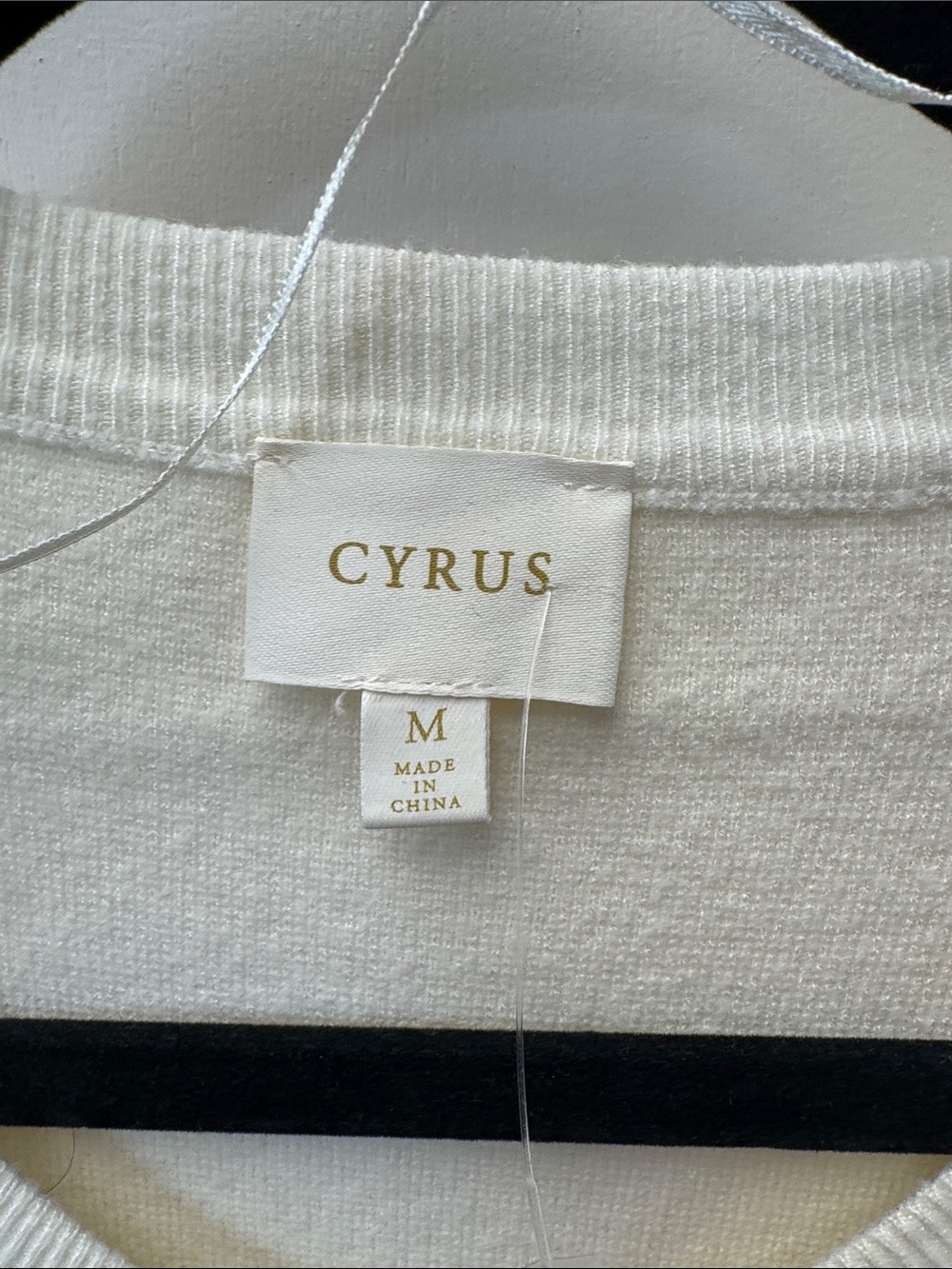 Cyrus Ivory Button-Front Round-Neck Cardigan - Picture 2 of 6